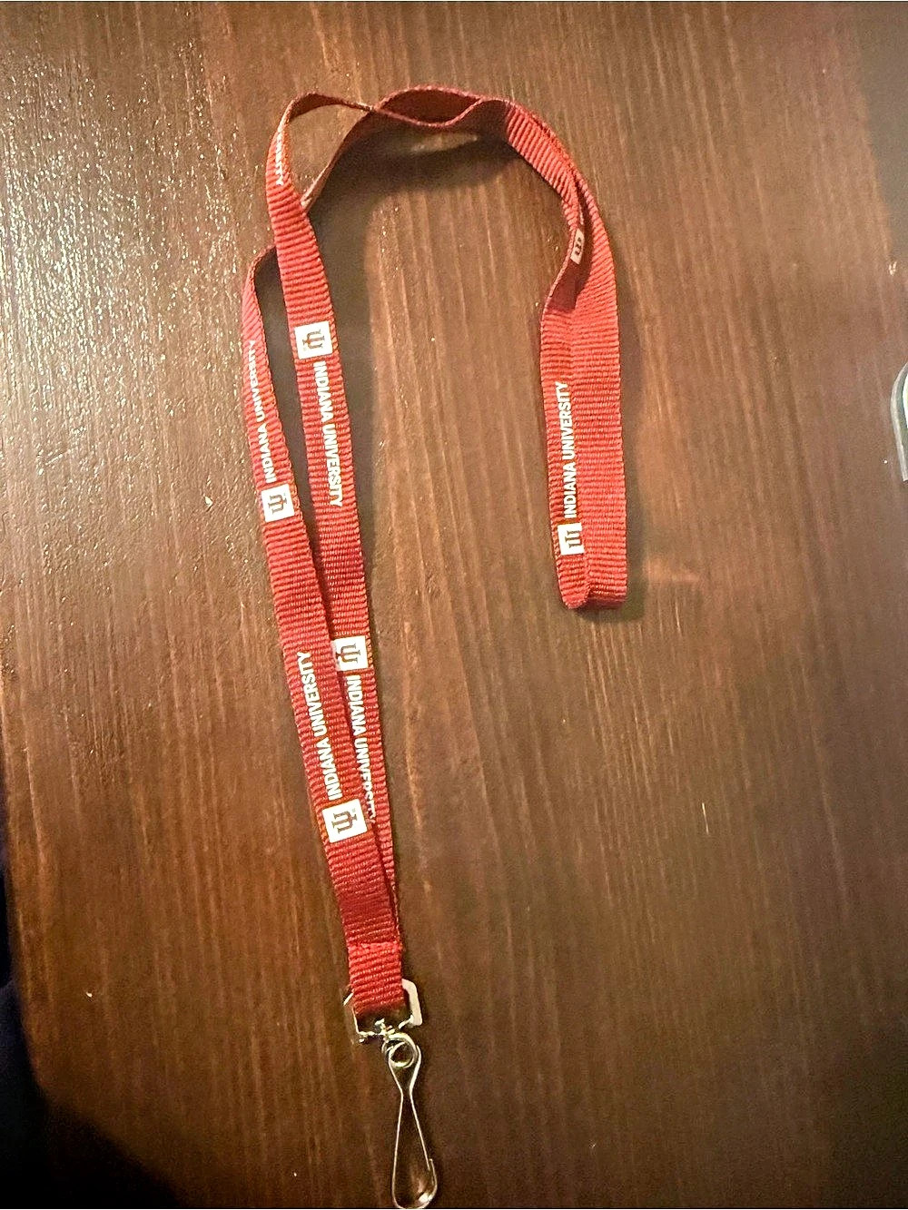 Indiana University Red Lanyard Key Holder